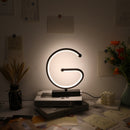 Creative G Shaped USB Lamp Bedroom Desktop Decorative Nightlight