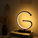 Creative G Shaped USB Lamp Bedroom Desktop Decorative Nightlight