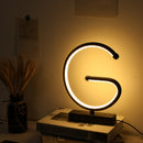 Creative G Shaped USB Lamp Bedroom Desktop Decorative Nightlight