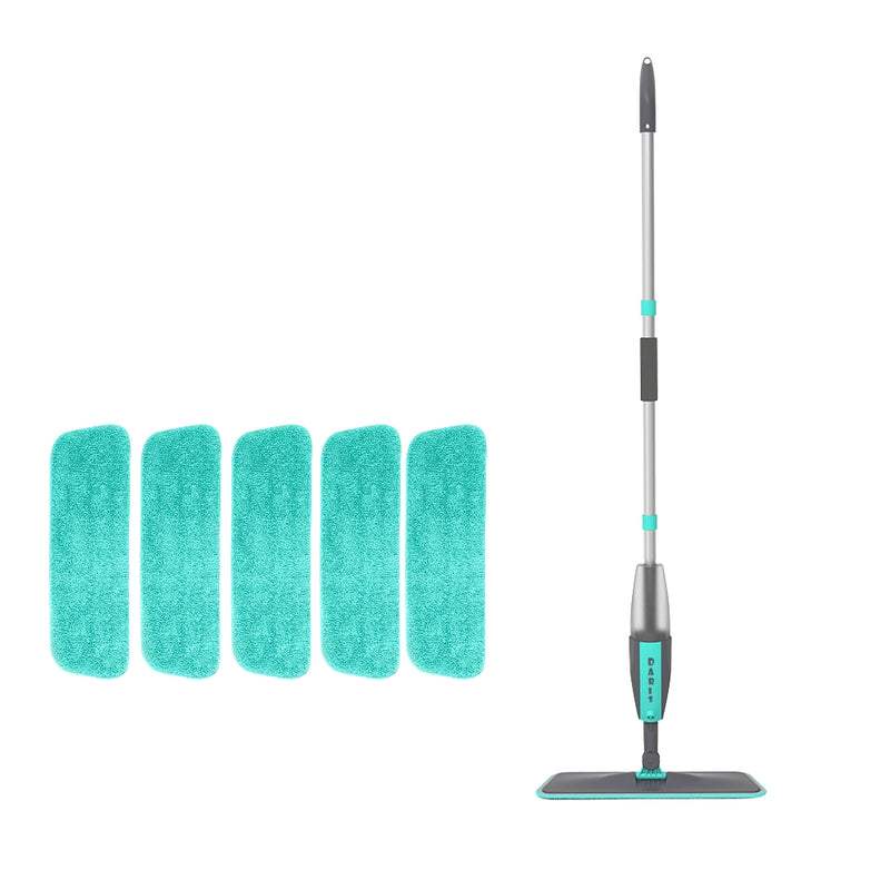 Magic Floor Cleaning Sweeper Brooms With Microfiber Pads 360° Rotation