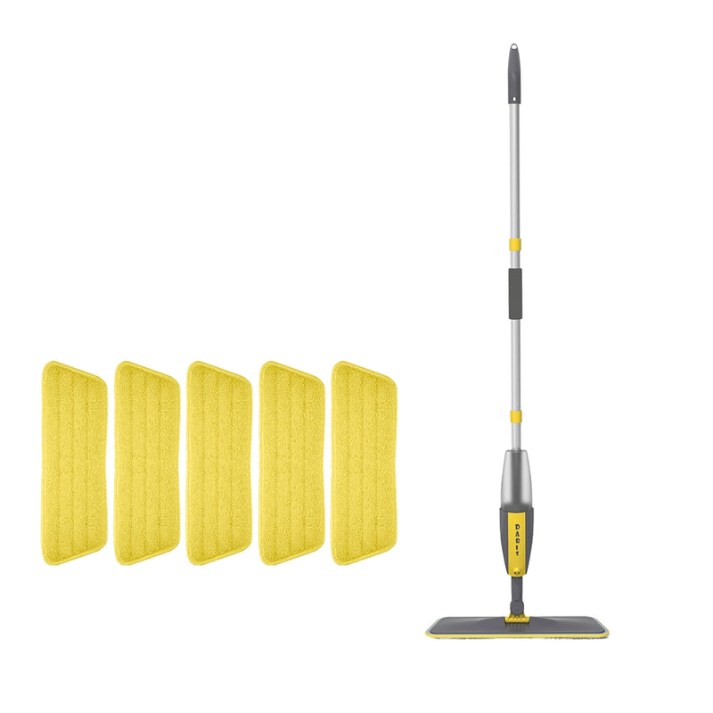 Magic Floor Cleaning Sweeper Brooms With Microfiber Pads 360° Rotation