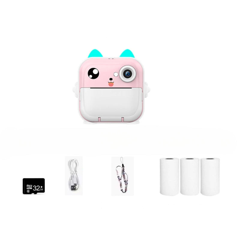 Kids Instant Print Camera 1080P HD Digital Camera Toys Instant Print for Kids
