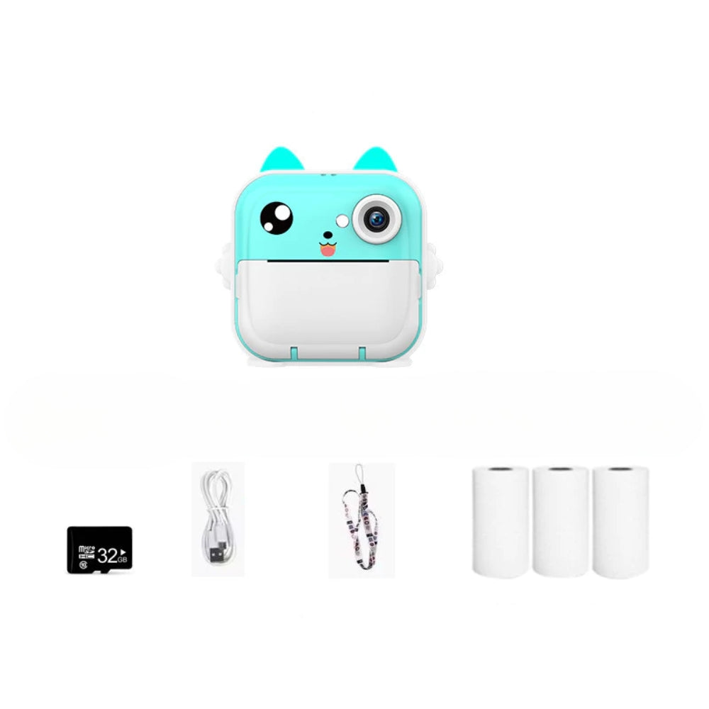 Kids Instant Print Camera 1080P HD Digital Camera Toys Instant Print for Kids