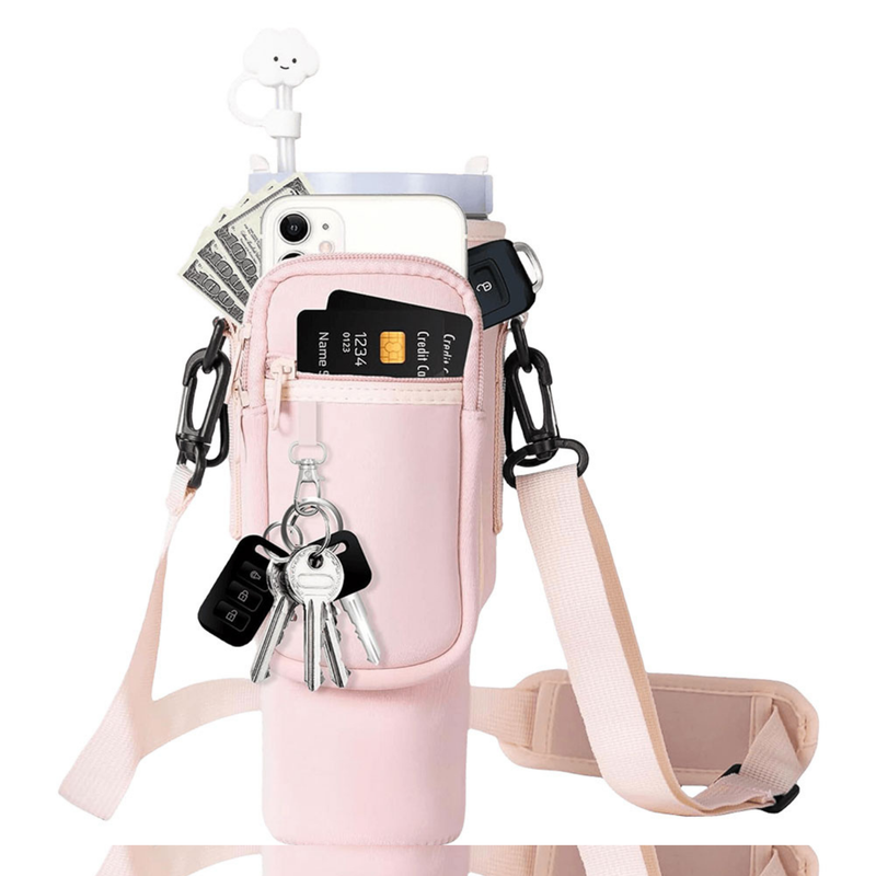 Water Bottle Holder Adjustable Shoulder Strap Water Bottle Bag