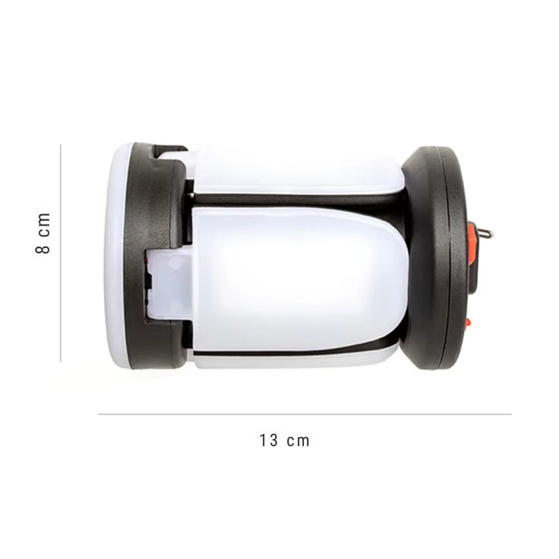 Rechargeable LED Camping Lantern With Folding LED Floodlight Portable Tent Light