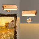 Nordic Wood Wall Lamp With 360 Rotate Dimmable Wall Sconce