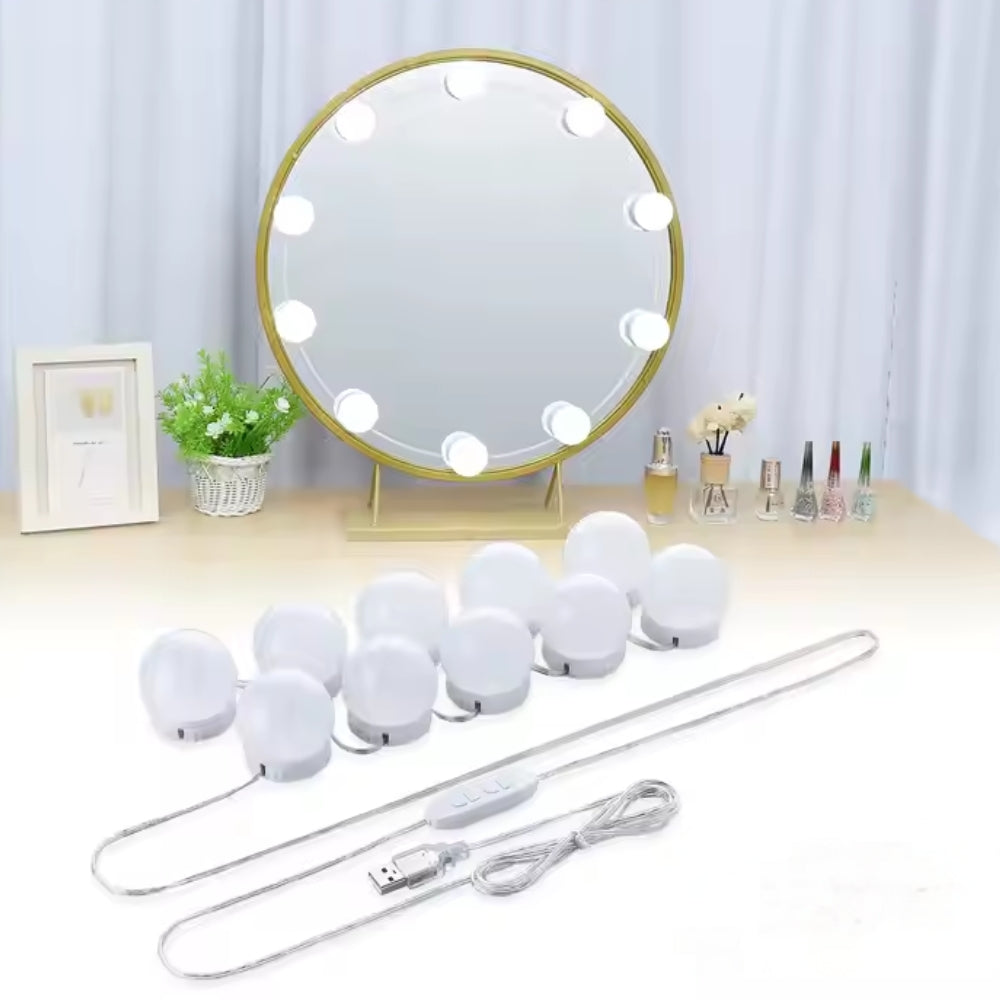 Makeup Mirror LED Light Bulbs Vanity Lights USB 12V Lighting Dimmable LED