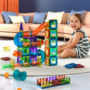 Light Magnetic Tiles Building Blocks for Kids 3D Clear Educational Building Toys