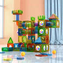Light Magnetic Tiles Building Blocks for Kids 3D Clear Educational Building Toys