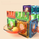 Light Magnetic Tiles Building Blocks for Kids 3D Clear Educational Building Toys