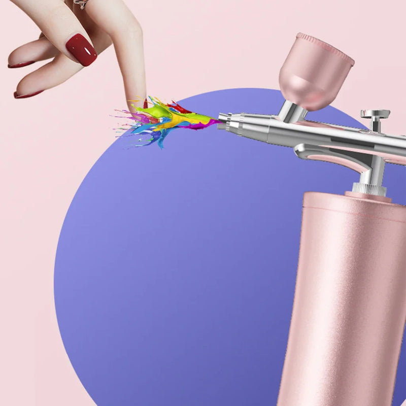 Airbrush Nail Art Paint Spray with Compressor Air Brush Gun Mist Sprayer
