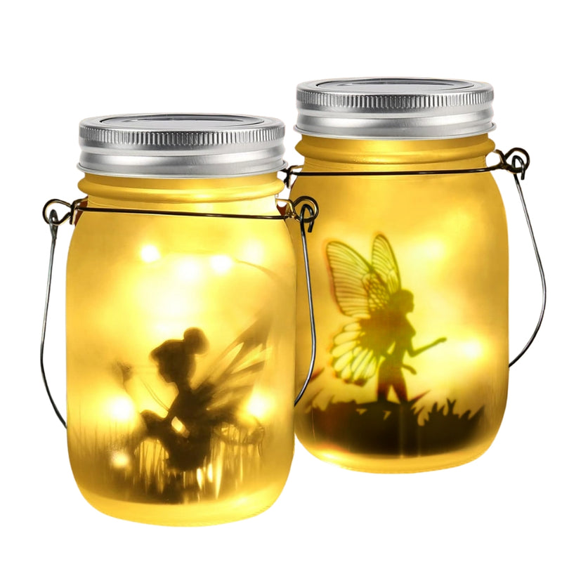 Solar Mason Jar Light Solar Lantern Fairy Lights Hanging Standing Solar Lamp