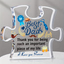 Best Dad Acrylic Puzzle Decoration Gifts for Dad Plaque Stand Home Decoration