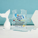 Best Dad Acrylic Puzzle Decoration Gifts for Dad Plaque Stand Home Decoration