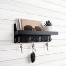 Wooden Key Holder for Entryway Decoration Wall Mounted Mail Organizer and Key Hanger