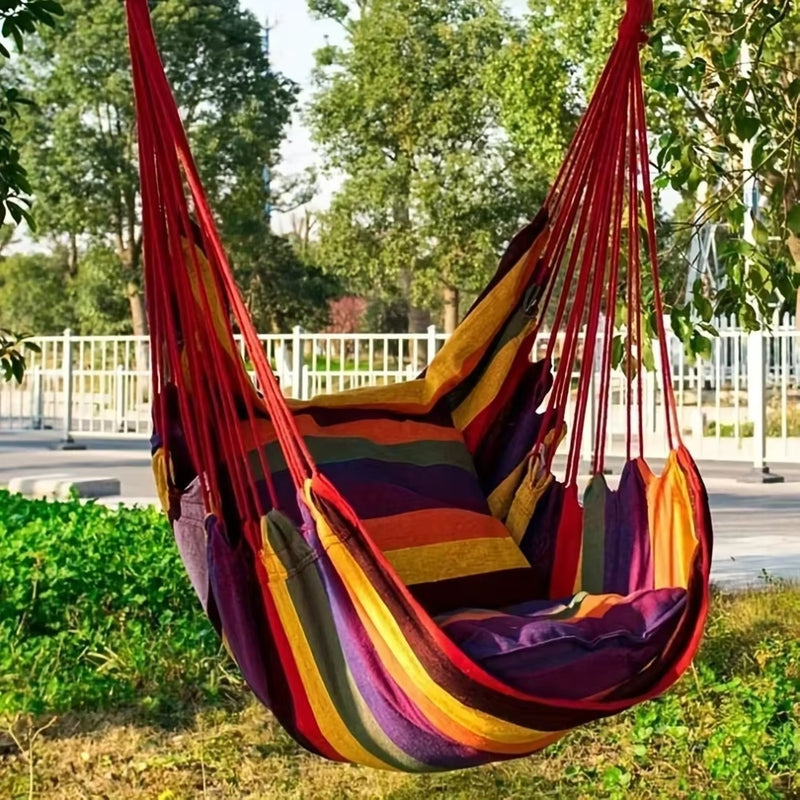 Outdoor Hammock Chair Canvas Swing Chair No Pillow Or Cushion Hammock