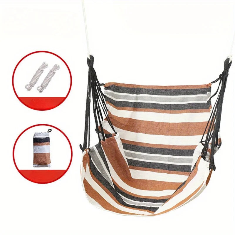 Outdoor Hammock Chair Canvas Swing Chair No Pillow Or Cushion Hammock