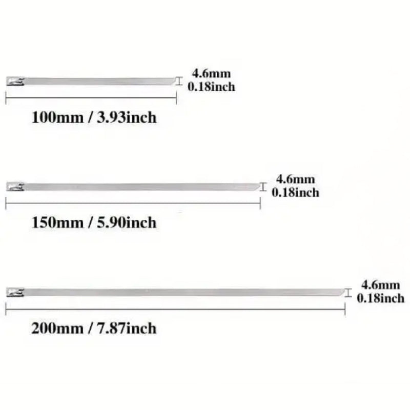 Stainless Steel Self Locking Cable Zip Ties Wrap Tie