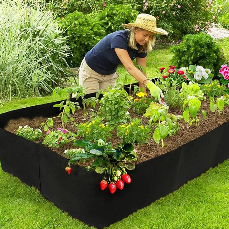 Garden Planting Bag Multi Gird Felt Growing Bag Planting Nursery Pot