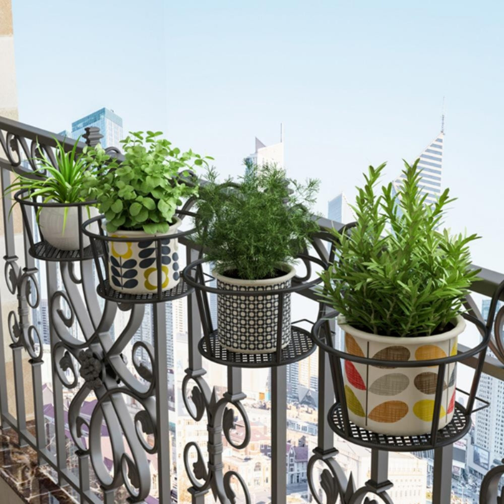 Iron Art Hanging Baskets Flower Pot Balcony Hanging Plant