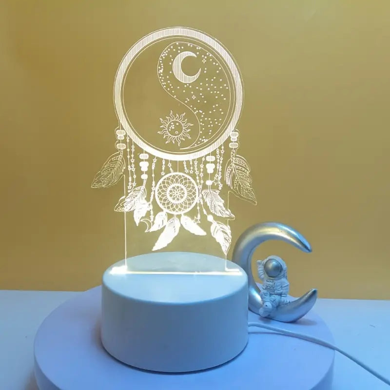 Dream catcher 3D Night Light 3D Optical Illusion Lamp