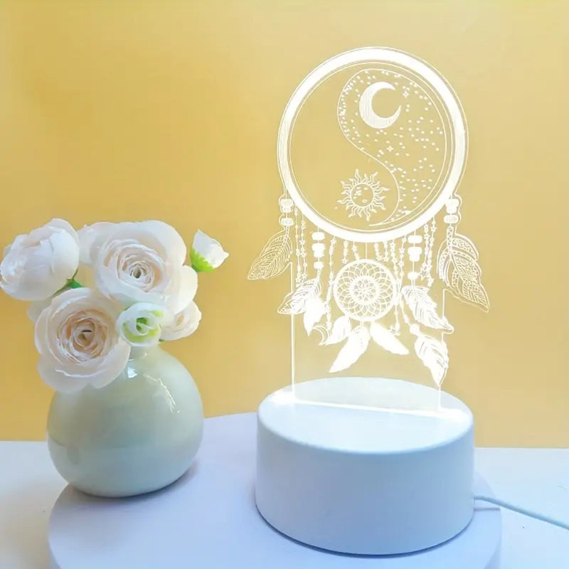 Dream catcher 3D Night Light 3D Optical Illusion Lamp