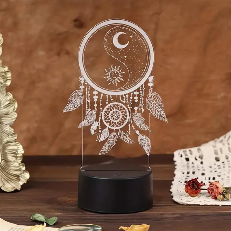 Dream catcher 3D Night Light 3D Optical Illusion Lamp