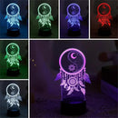 Dream catcher 3D Night Light 3D Optical Illusion Lamp