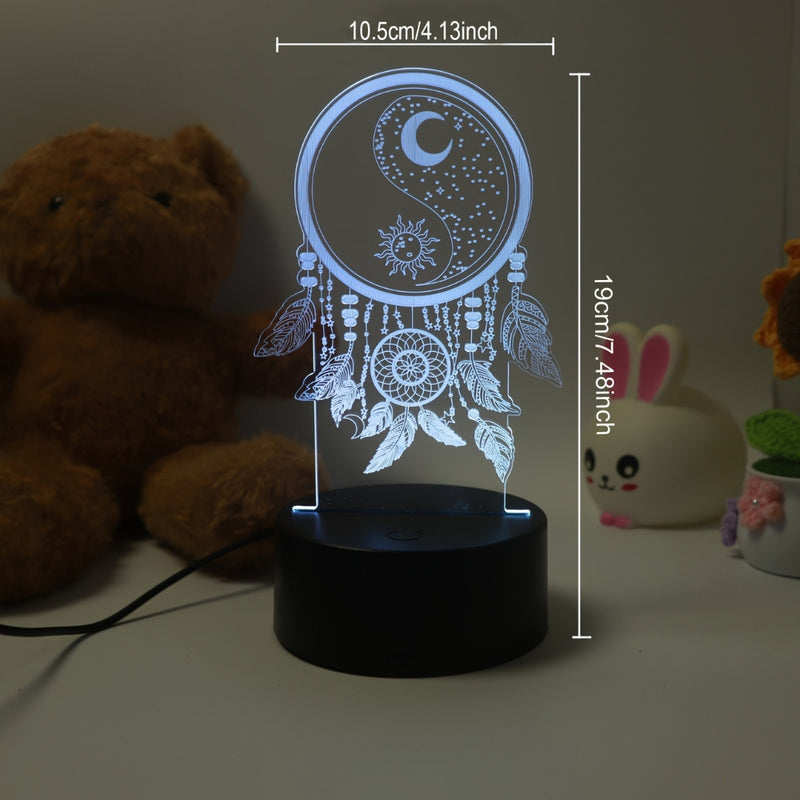 Dream catcher 3D Night Light 3D Optical Illusion Lamp