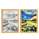 Light Painting Night Light Lamp Van Gogh Starry Sky Wall Art