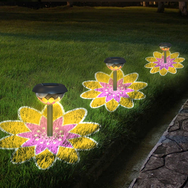 Solar Projection Lamp Lawn Lights Outdoor Waterproof Garden Lamp