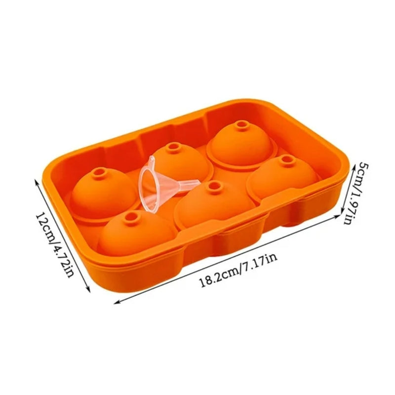 Silicone Ice Cube Whiskey Tray With Lid Mold Maker Tool