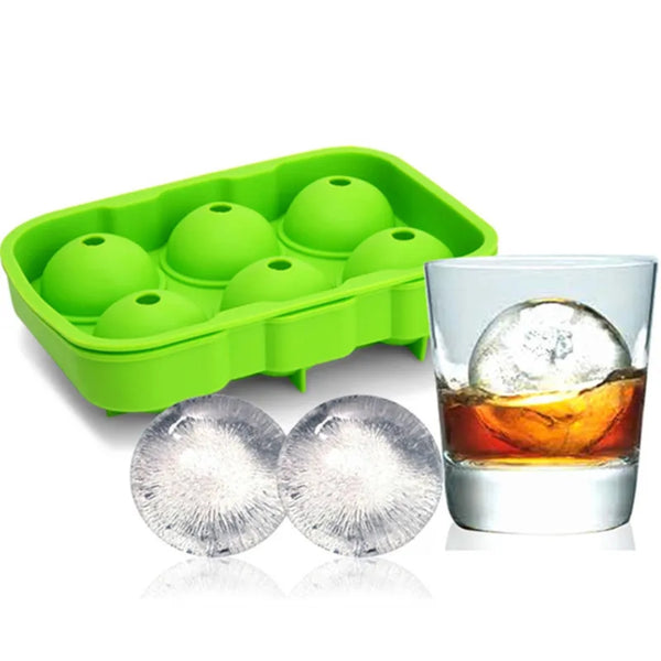 Silicone Ice Cube Whiskey Tray With Lid Mold Maker Tool