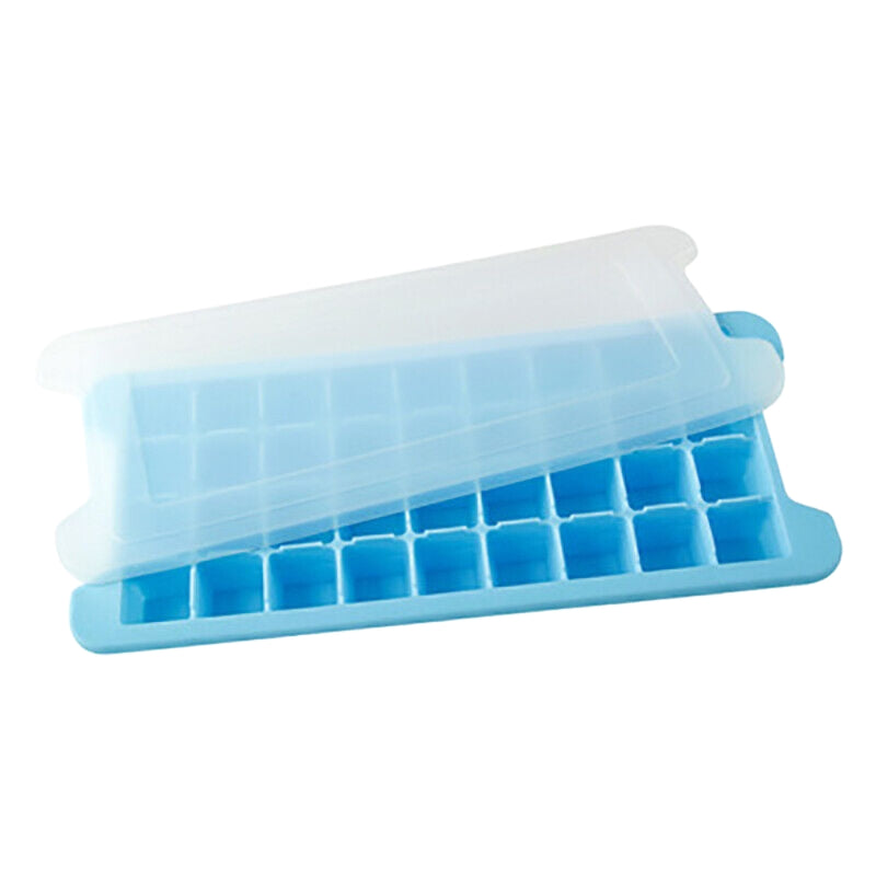 Silicone Ice Cube Whiskey Tray With Lid Mold Maker Tool