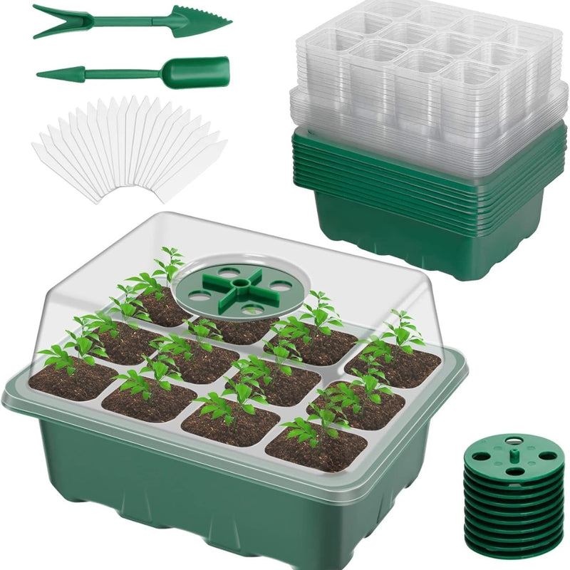 Plant Seed Grow Box Propagation Nursery Seedling Starter Tray