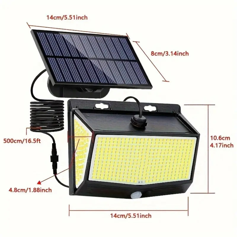 Solar Security Light Outdoor 468 LED PIR Motion Sensor Flood Garden Lamp