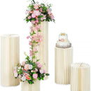 Carboard Round Plinth Cylinder Pedestal Wedding Flower Display Stand