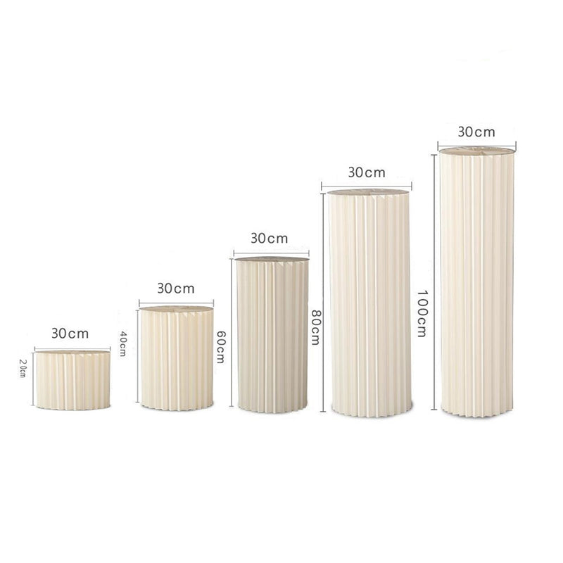 Carboard Round Plinth Cylinder Pedestal Wedding Flower Display Stand