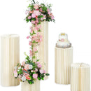 Carboard Round Plinth Cylinder Pedestal Wedding Flower Display Stand