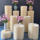 Carboard Round Plinth Cylinder Pedestal Wedding Flower Display Stand