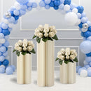 Carboard Round Plinth Cylinder Pedestal Wedding Flower Display Stand