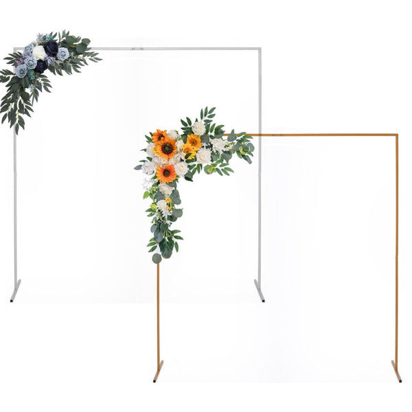 2M Square Wedding Arch Backdrop Sign Stand Party Flower Decoration Background