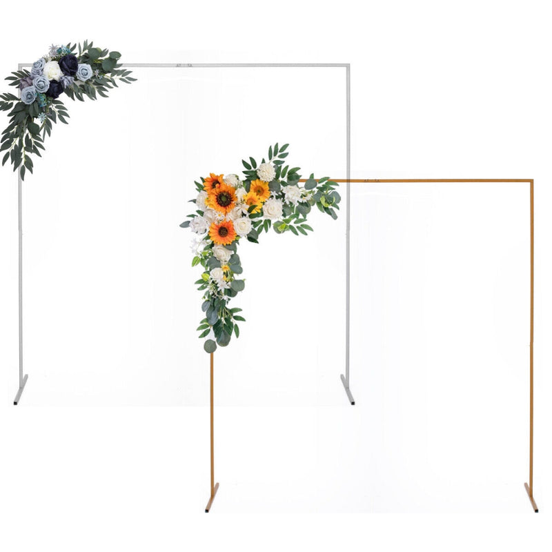 2M Square Wedding Arch Backdrop Sign Stand Party Flower Decoration Background