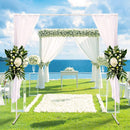 2M Square Wedding Arch Backdrop Sign Stand Party Flower Decoration Background