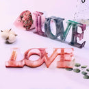 LOVE Sign Resin Casting Mold Silicone Jewelry Making Epoxy Mould Craft Tool