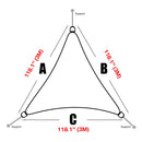 Waterproof Sun Shade Sail Cloth Shade cloth Outdoor Garden Canopy