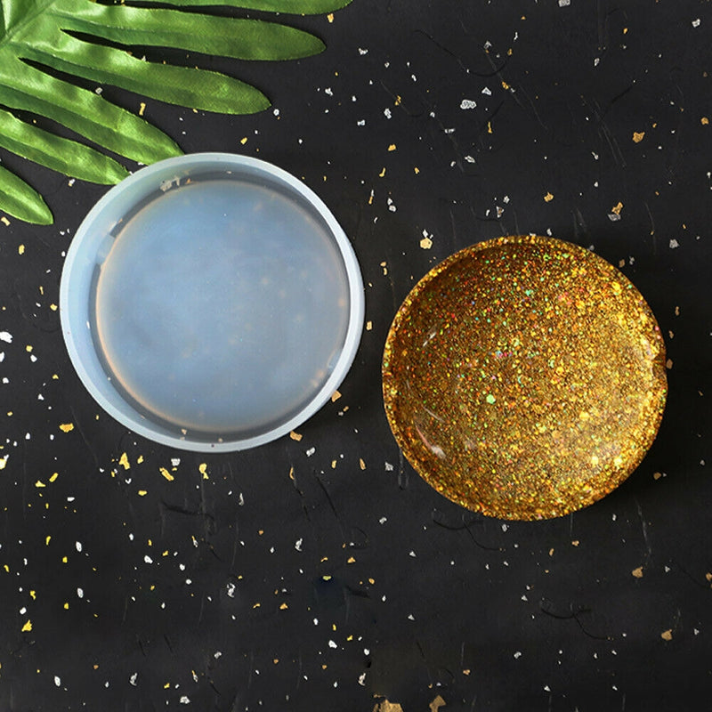 Coaster Cup Mat Mold Round Silicone Mould Kit for Craft DIY Epoxy Resin