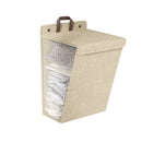 1pc Foldable Adhesive Laundry Basket Hamper Clothes Organizer