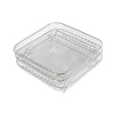 3 Layers Air Fryer Rack Stackable Grilling Rack Stainless Steel
