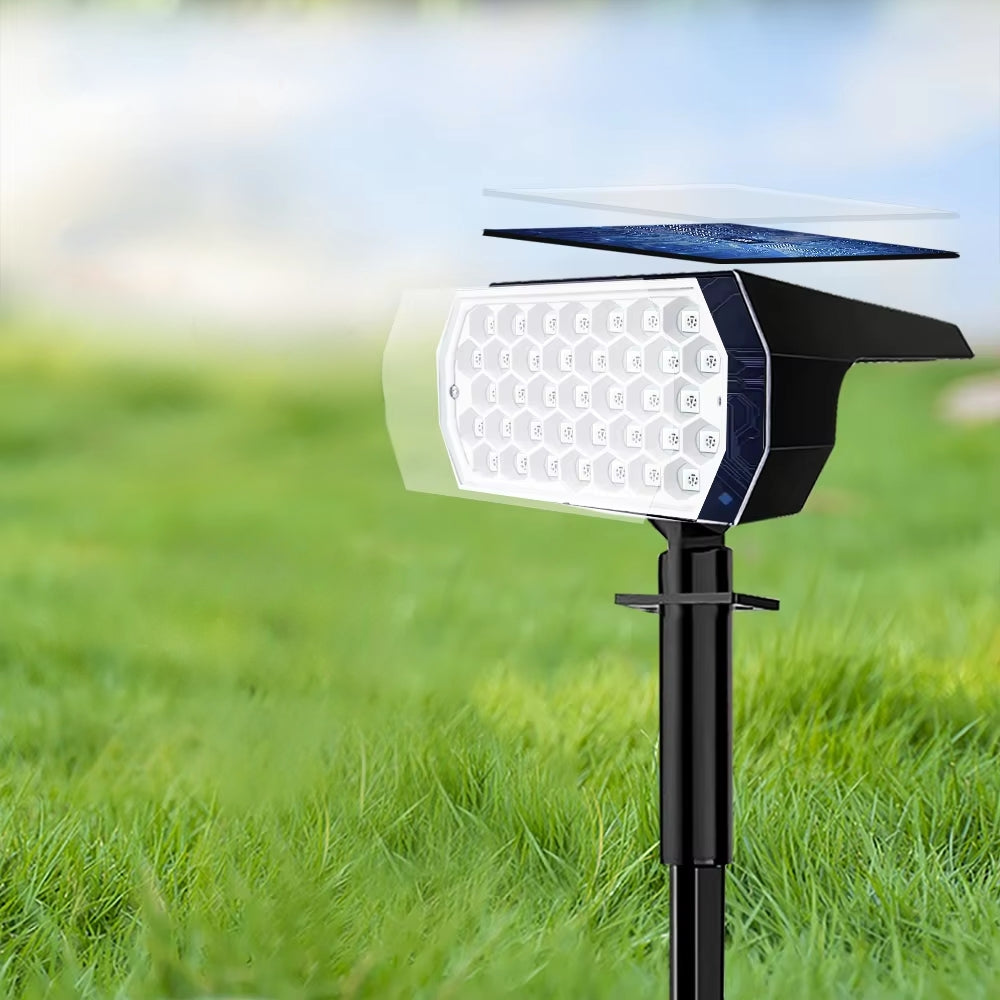 RGB Solar Spotlight Outdoor Solar Landscape Spot Powered Wall Lights Waterproof